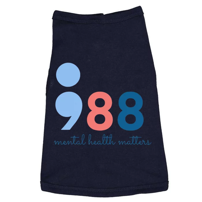 Mental Health Matters 988 Suicide Prevention Awareness Doggie Tank