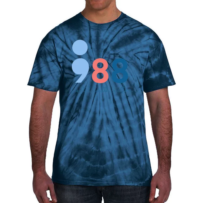 Mental Health Matters 988 Suicide Prevention Awareness Tie-Dye T-Shirt