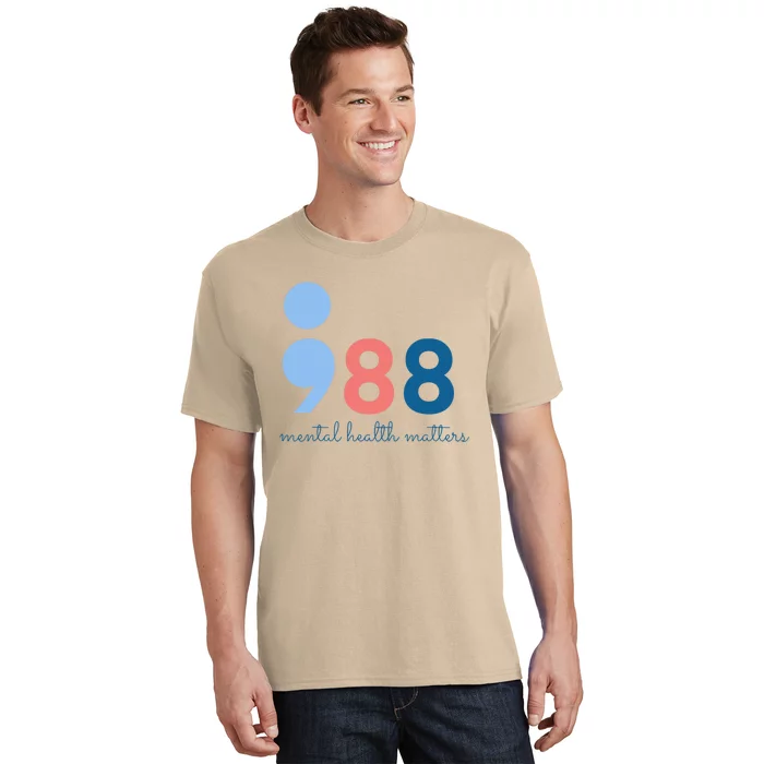 Mental Health Matters 988 Suicide Prevention Awareness T-Shirt