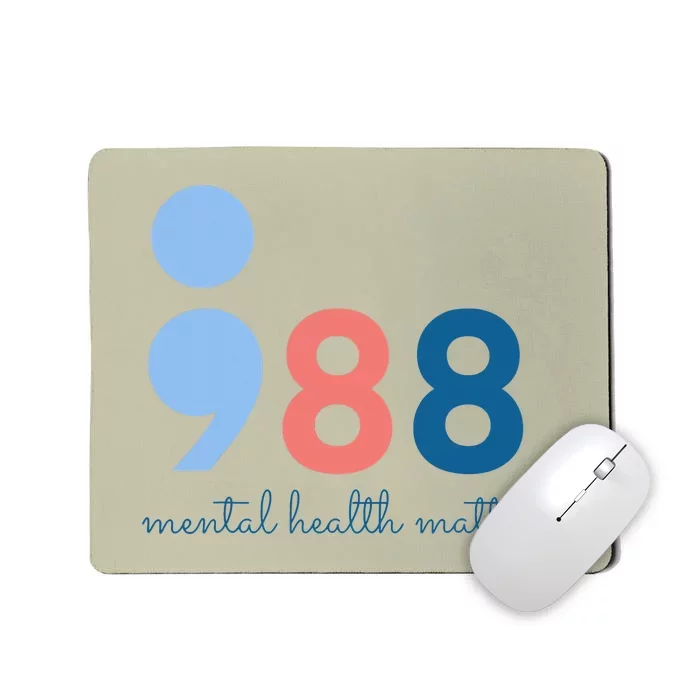 Mental Health Matters 988 Suicide Prevention Awareness Mousepad