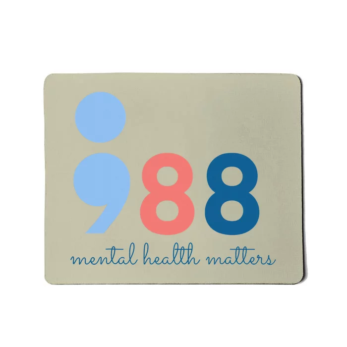 Mental Health Matters 988 Suicide Prevention Awareness Mousepad