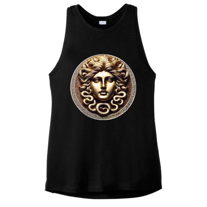 Medusa Head Myth Gorgon Snake Hair Greek Mythology Gift Ladies Tri-Blend Wicking Tank