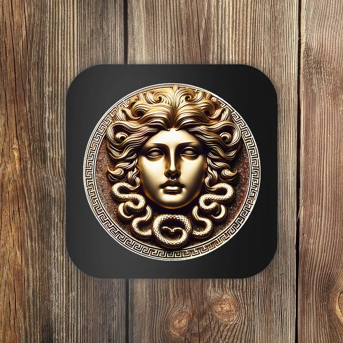 Medusa Head Myth Gorgon Snake Hair Greek Mythology Gift Coaster