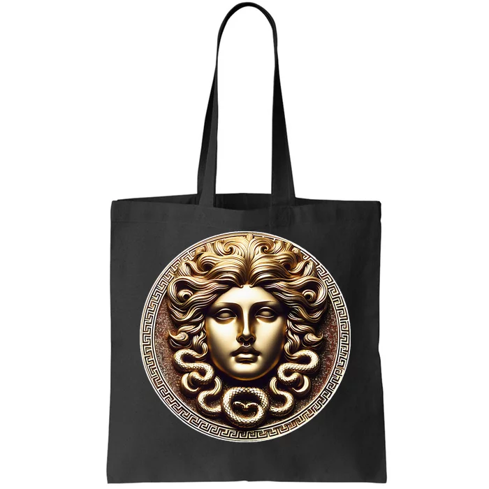 Medusa Head Myth Gorgon Snake Hair Greek Mythology Gift Tote Bag