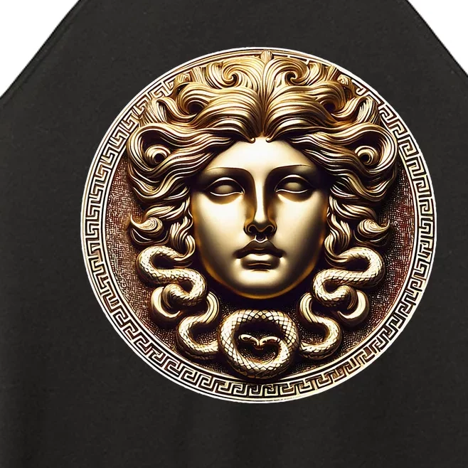 Medusa Head Myth Gorgon Snake Hair Greek Mythology Gift Women’s Perfect Tri Rocker Tank