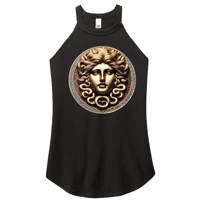 Medusa Head Myth Gorgon Snake Hair Greek Mythology Gift Women’s Perfect Tri Rocker Tank