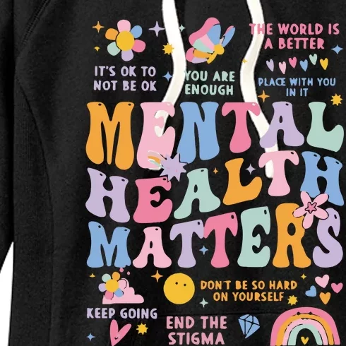 Mental Health Matters Women's Fleece Hoodie