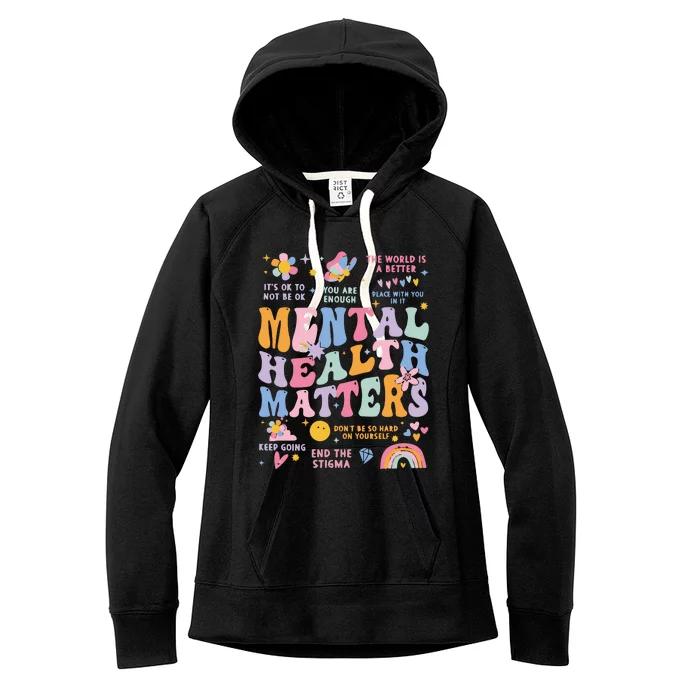 Mental Health Matters Women's Fleece Hoodie