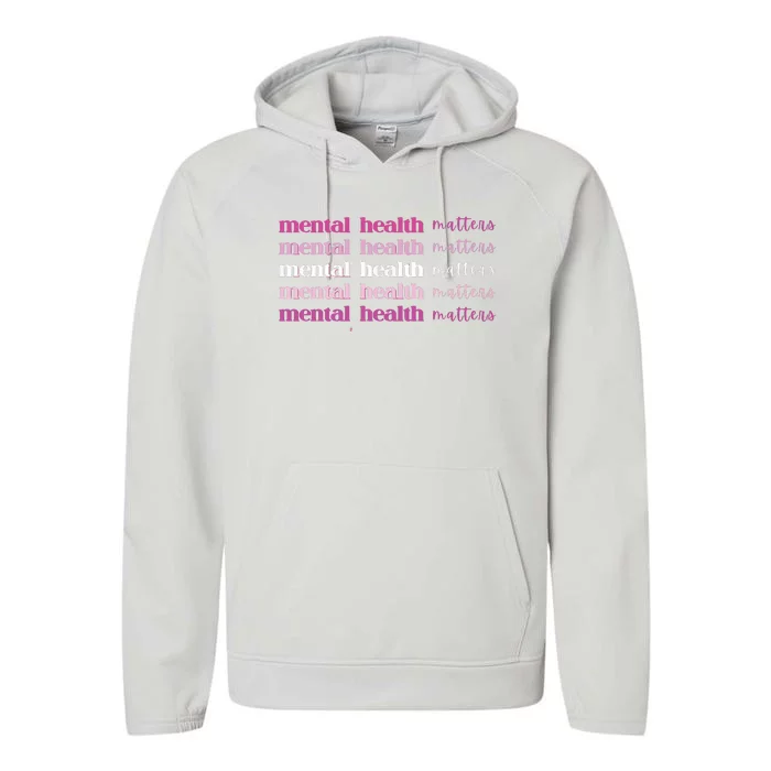 Mental Health Matter Performance Fleece Hoodie