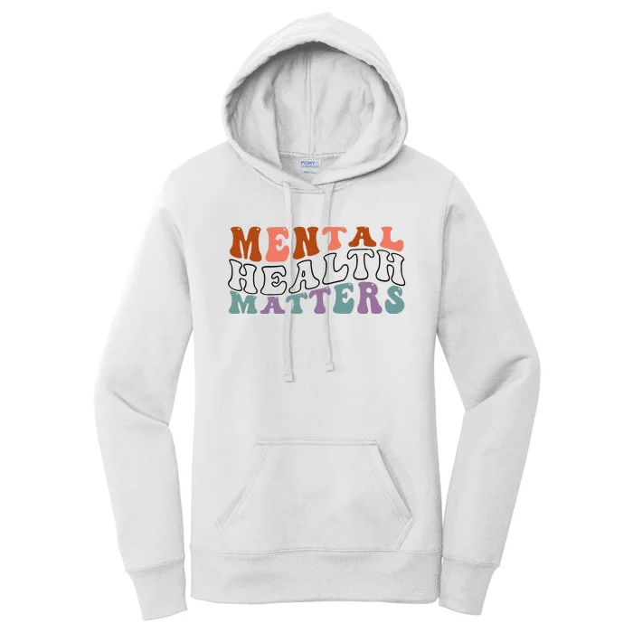 Mental Health Matters Human Brain Illness Awareness Women's Pullover Hoodie