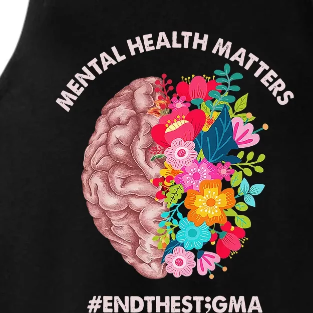 Mental Health Matters Awareness Month End The Stigma Ladies Tri-Blend Wicking Tank