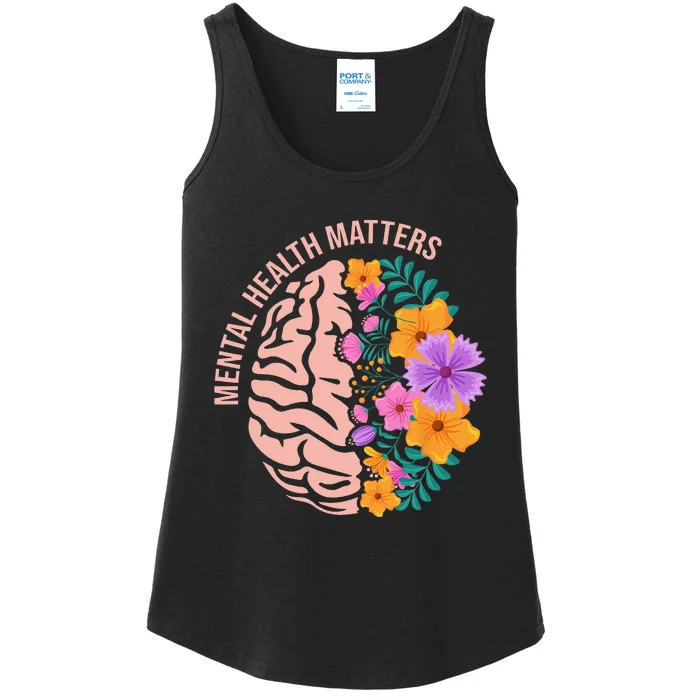 Mental Health Matters Gift Awareness Month Mental Health Ladies Essential Tank