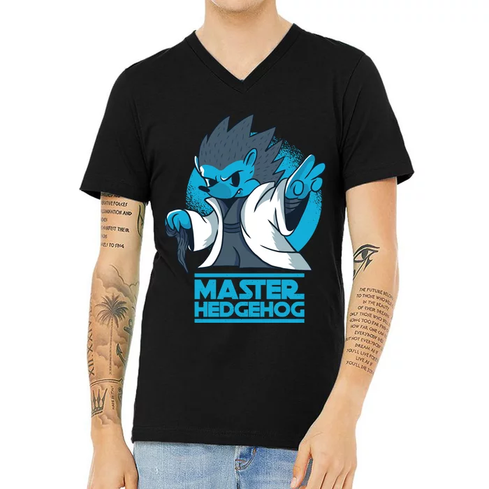 Master Hedgehog V-Neck T-Shirt