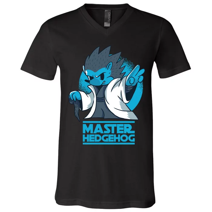 Master Hedgehog V-Neck T-Shirt