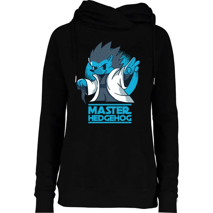 Master Hedgehog Womens Funnel Neck Pullover Hood