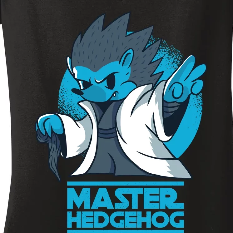 Master Hedgehog Women's V-Neck T-Shirt