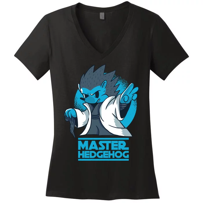 Master Hedgehog Women's V-Neck T-Shirt