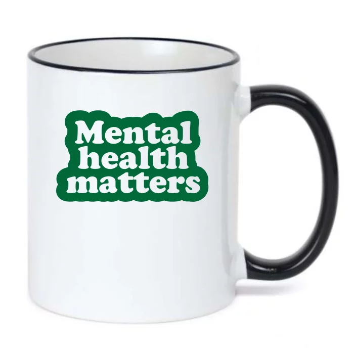 Mental Health Matters Awareness Black Color Changing Mug