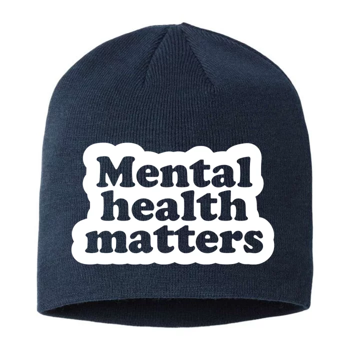 Mental Health Matters Awareness 8 1/2in Sustainable Knit Beanie