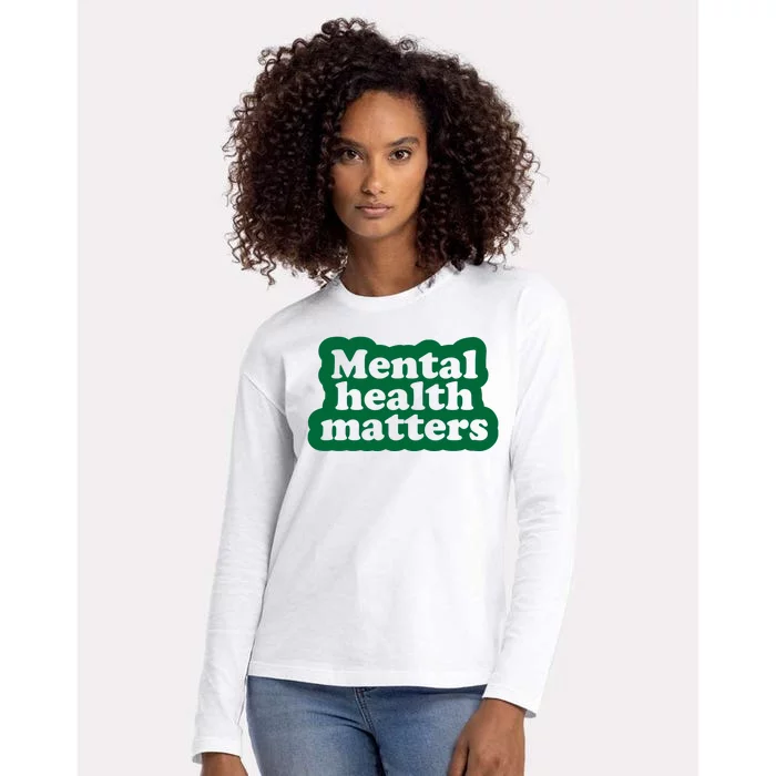 Mental Health Matters Awareness Womens Cotton Relaxed Long Sleeve T-Shirt