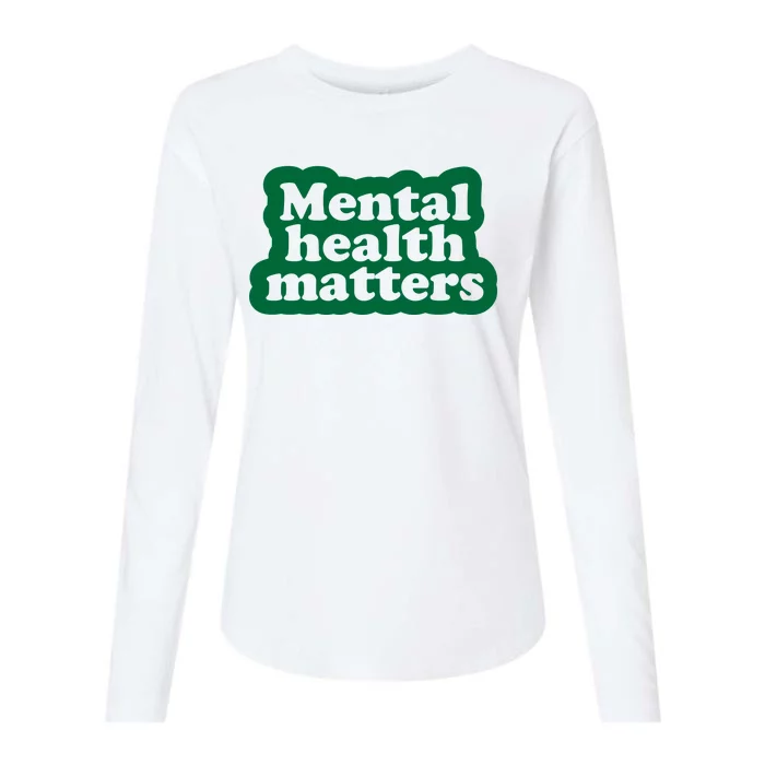 Mental Health Matters Awareness Womens Cotton Relaxed Long Sleeve T-Shirt