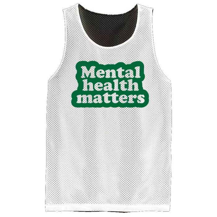 Mental Health Matters Awareness Mesh Reversible Basketball Jersey Tank