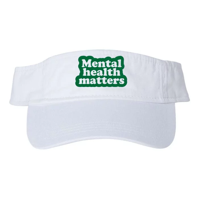 Mental Health Matters Awareness Valucap Bio-Washed Visor