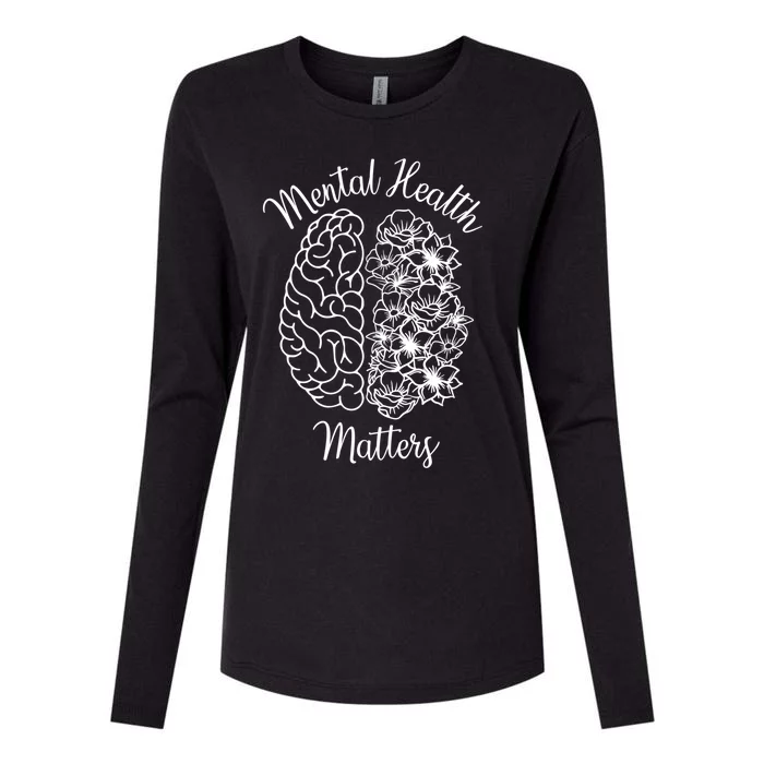 Mental Health Matters Tal Illness Awareness Gift Womens Cotton Relaxed Long Sleeve T-Shirt