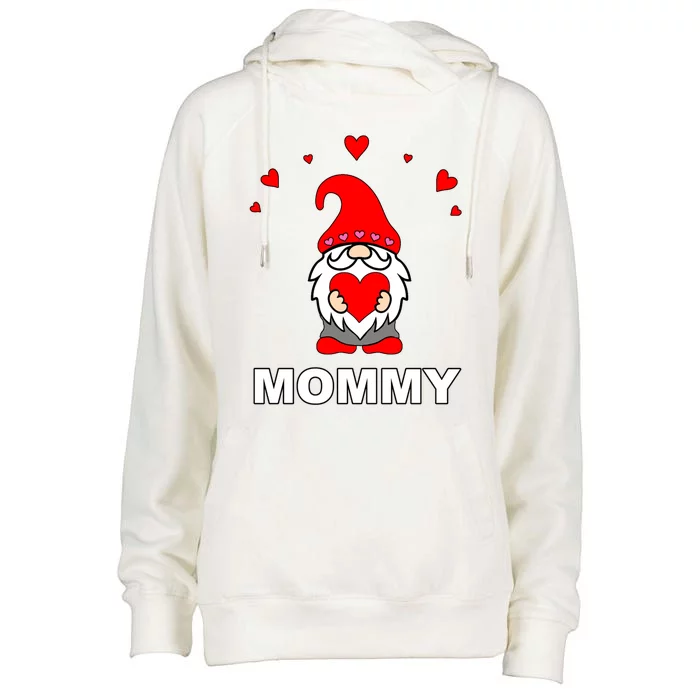 Mommy Happy MotherS Day Mom Gift Mothers Gnome Cute Elf Great Gift Womens Funnel Neck Pullover Hood