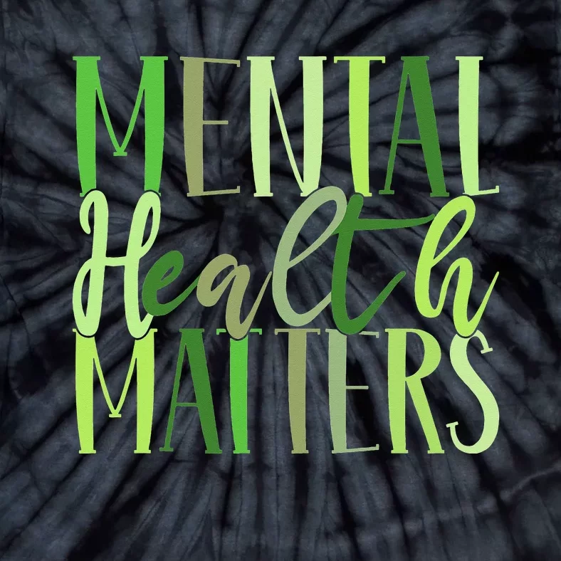 Mental Health Matters Human Brain Illness Awareness Tie-Dye T-Shirt