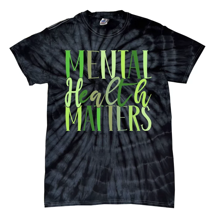 Mental Health Matters Human Brain Illness Awareness Tie-Dye T-Shirt