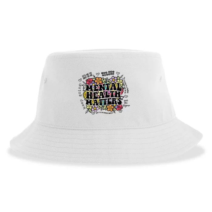 Mental Health Matters Gift Human Brain Illness Awareness Sustainable Bucket Hat