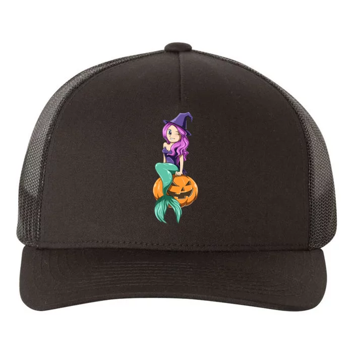 Mermaid Halloween Mermaid Pumpkin Gift Mermaid Halloween Yupoong Adult 5-Panel Trucker Hat