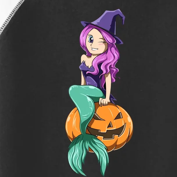 Mermaid Halloween Mermaid Pumpkin Gift Mermaid Halloween Toddler Fine Jersey T-Shirt