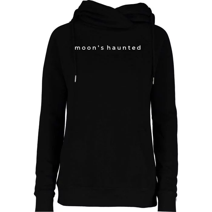 MoonS Haunted Womens Funnel Neck Pullover Hood