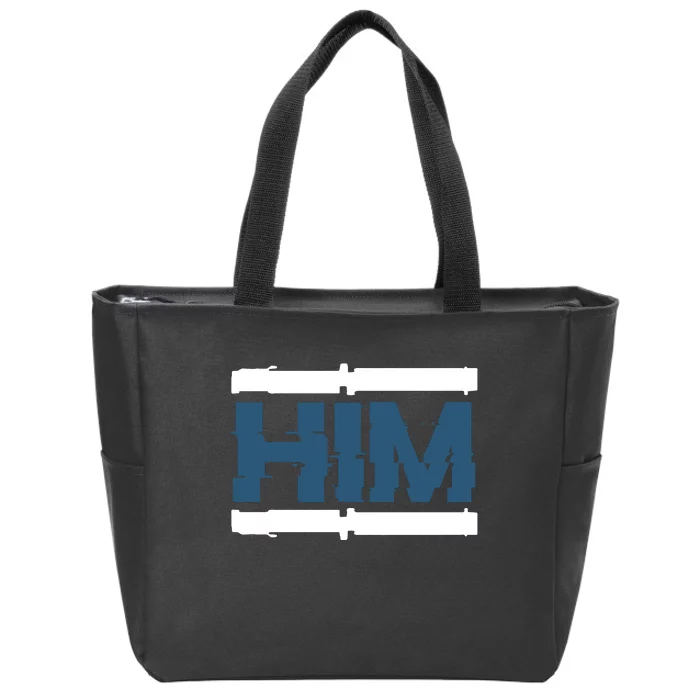 Match Him Zip Tote Bag