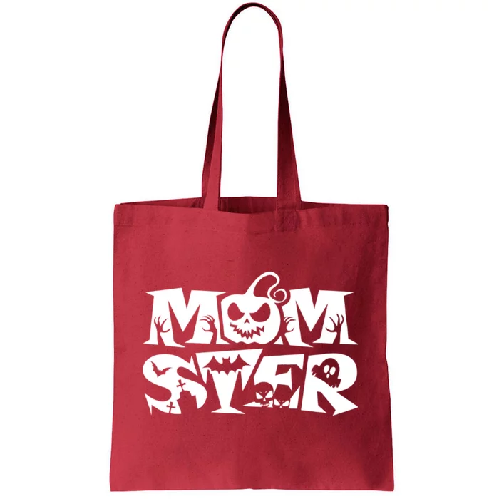 Momster Halloween Mama Funny Matching Family Tote Bag