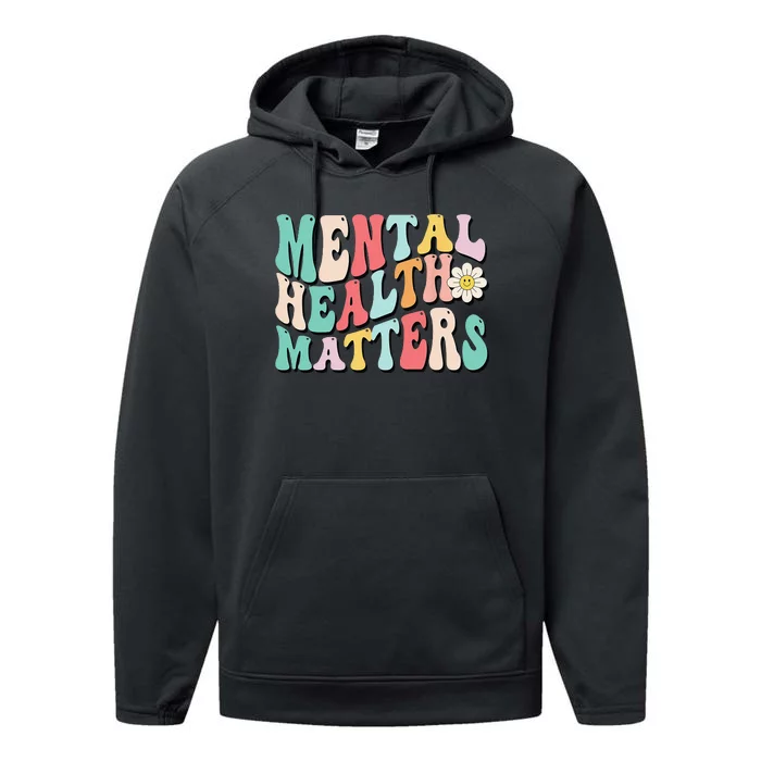 Mental Health Matters End The Stigma Performance Fleece Hoodie