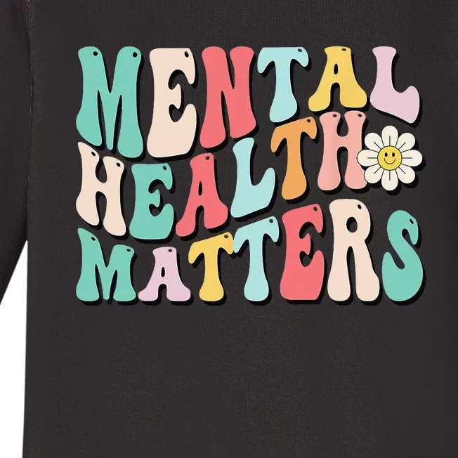 Mental Health Matters End The Stigma Baby Long Sleeve Bodysuit