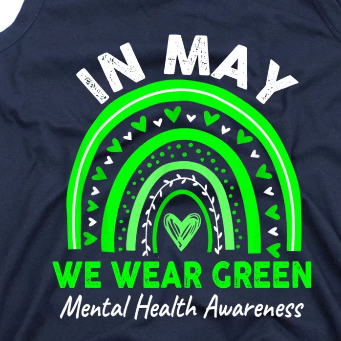 Mental Health Matters We Wear Green Mental Health Awareness Month Tank Top