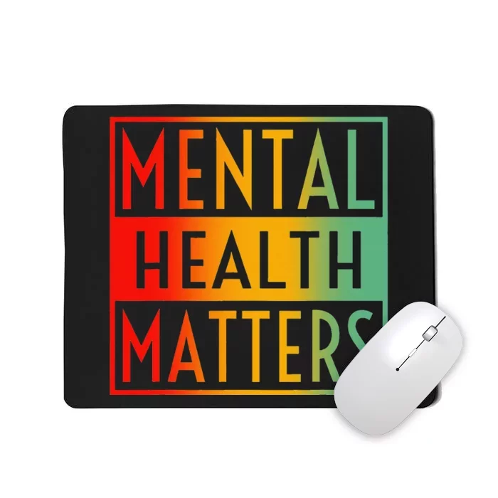 Mental Health Matters Human Brain Counselor Therapist Mousepad