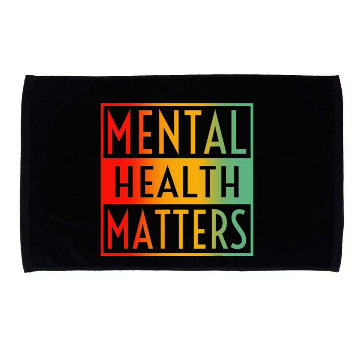 Mental Health Matters Human Brain Counselor Therapist Microfiber Hand Towel