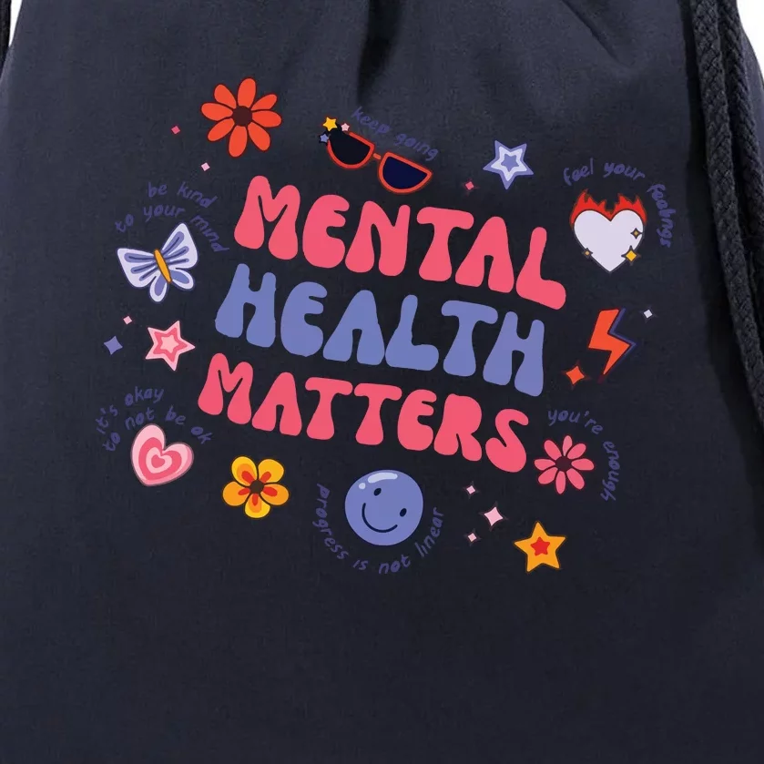 Mental Health Matters Drawstring Bag