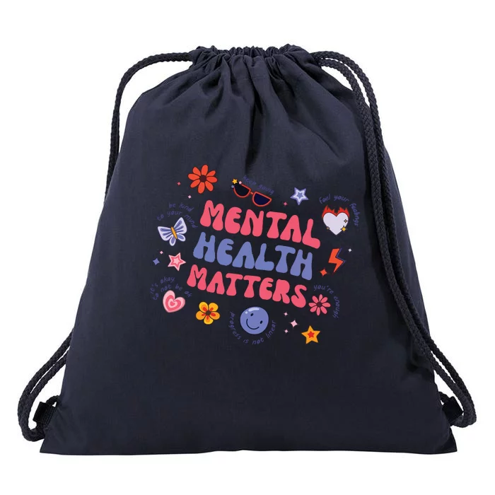 Mental Health Matters Drawstring Bag