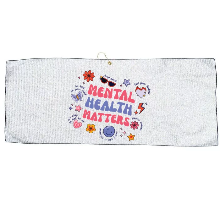 Mental Health Matters Large Microfiber Waffle Golf Towel