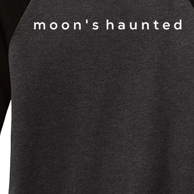 MoonS Haunted Women's Tri-Blend 3/4-Sleeve Raglan Shirt