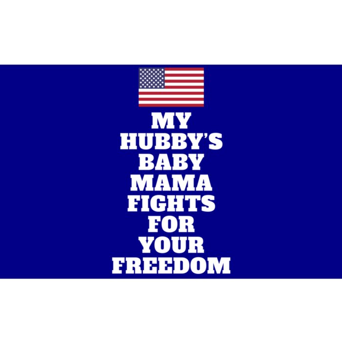 My Hubbys Mama Fights For Freedom Couple Spouse Joke Gift Bumper Sticker