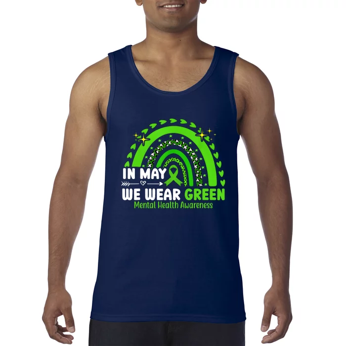 Mental Health Matters We Wear Green Mental Health Awareness Tank Top