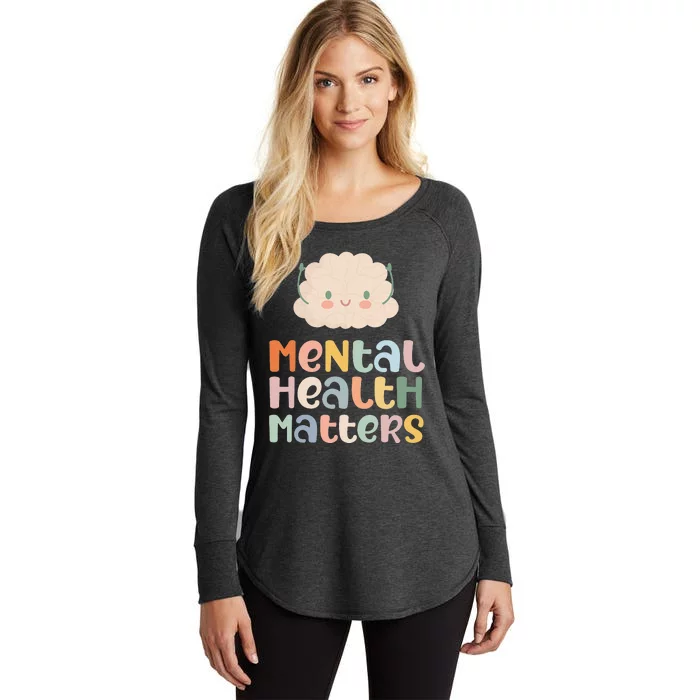 Mental Health Matters Mental Health Awareness Anxiety Women's Perfect Tri Tunic Long Sleeve Shirt