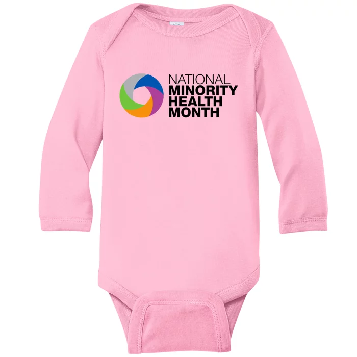 Minority Health Month Gift Cool Gift National Minority Health Month Cool Gift Baby Long Sleeve Bodysuit